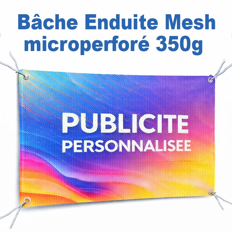 Bâche enduite polyester MESH 350 g