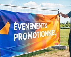 Impression bâche publicitaire grand format personnalisée