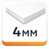 épaisseur 4 mm