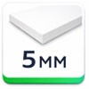 épaisseur 5 mm